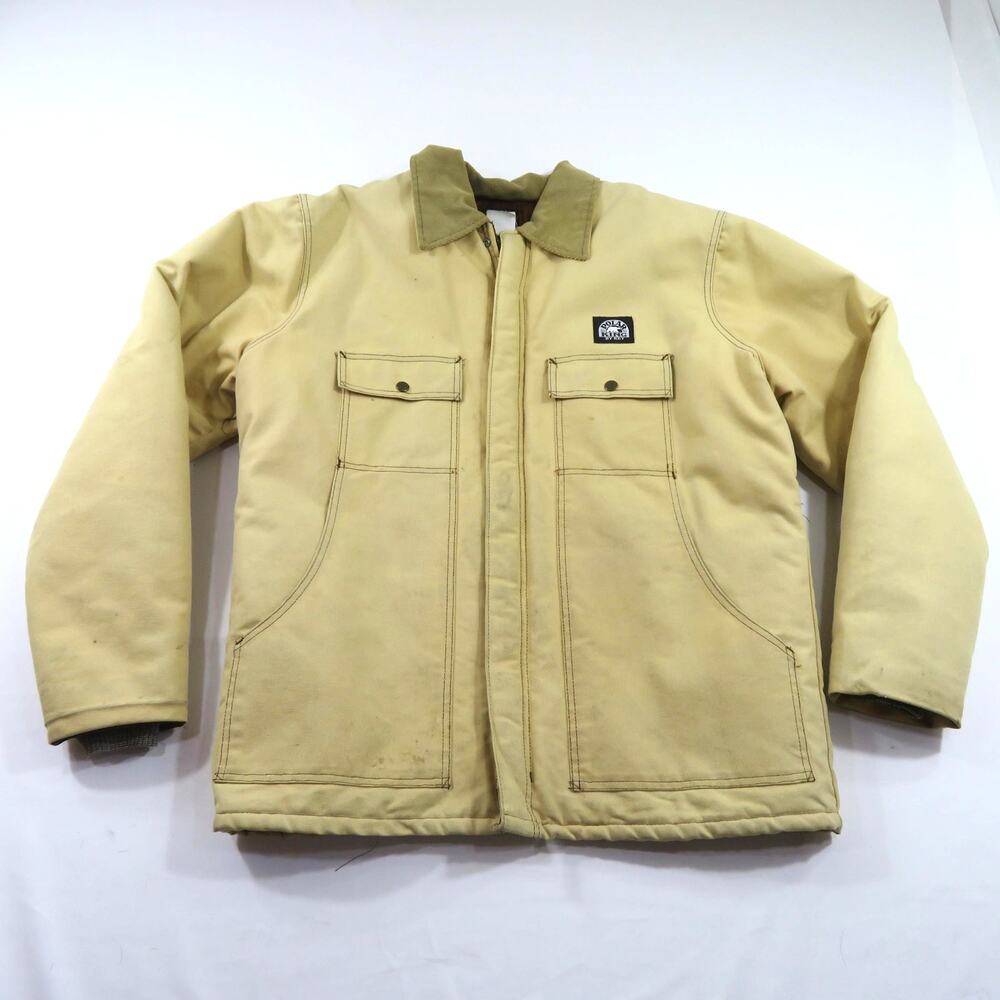 Key Polar King Canvas Jacket Work Chore Beige Sz XL 1990s